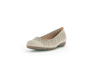 '24.169.31' women's perforated summer ballerina pump - grey - Chaplinshoes'24.169.31' women's perforated summer ballerina pump - greyGabor