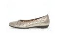 '24.169.62' women's perforated ballerina pump - Silver - Chaplinshoes'24.169.62' women's perforated ballerina pump - SilverGabor