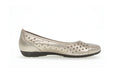 '24.169.62' women's perforated ballerina pump - Silver - Chaplinshoes'24.169.62' women's perforated ballerina pump - SilverGabor