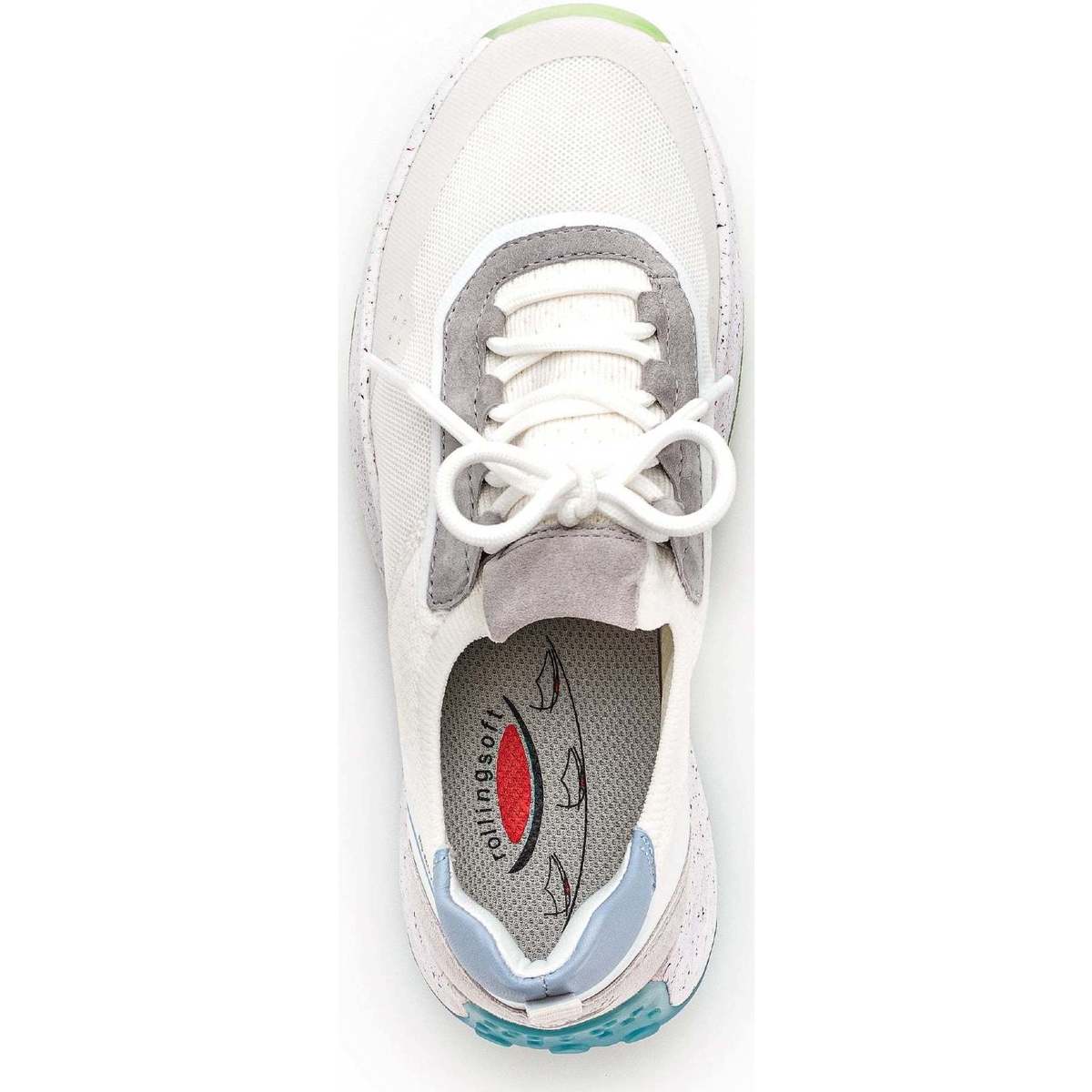 '26.996.51' zapatilla deportiva de mujer con cordones y ruedas -blanco