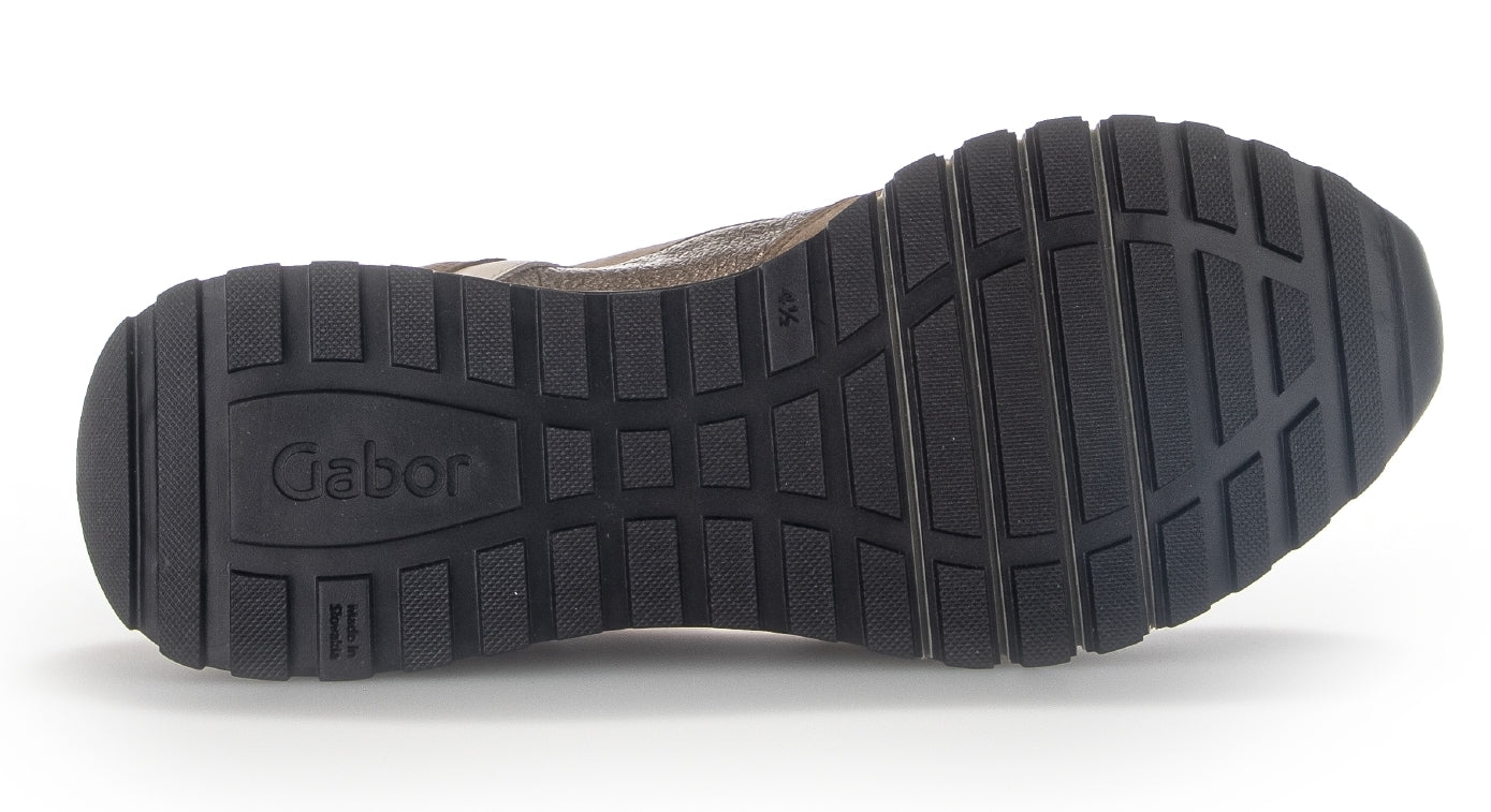 '36.378.55' women's wide fit (H) lace - up sneaker - beige - Chaplinshoes'36.378.55' women's wide fit (H) lace - up sneaker - beigeGabor