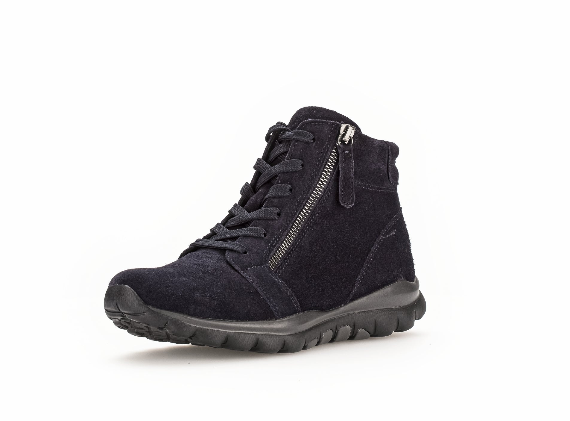 '36.868.36' dames wandelschoenen met veters - ritssluiting - Blauw - Chaplinshoes'36.868.36' dames wandelschoenen met rollende veters - ritssluiting - BlauwGabor