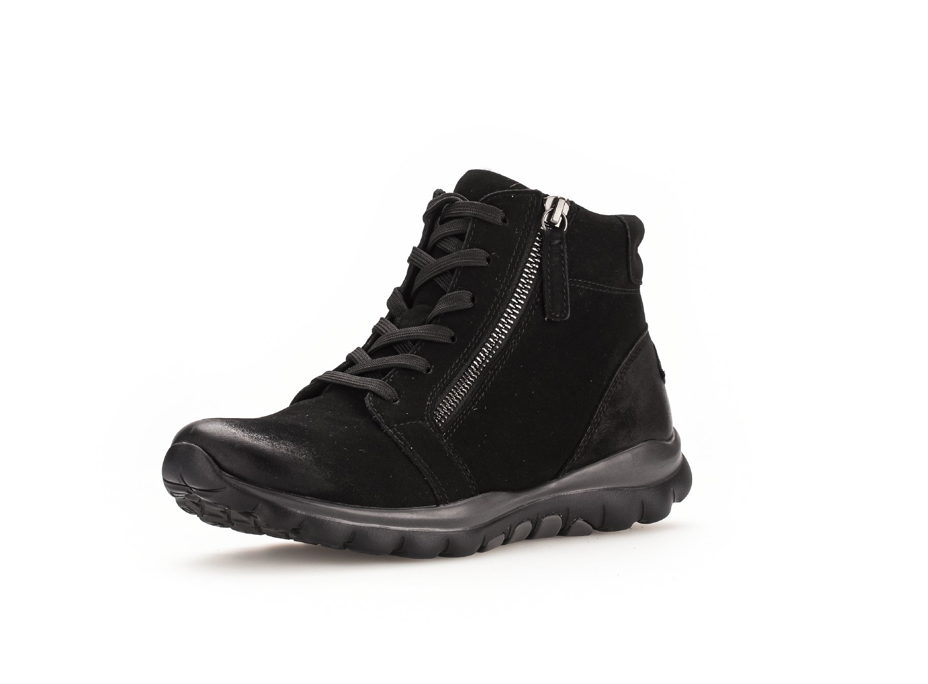 '36.868.47' women's walking rolling lace - zip boot - Black - Chaplinshoes'36.868.47' women's walking rolling lace - zip boot - BlackGabor