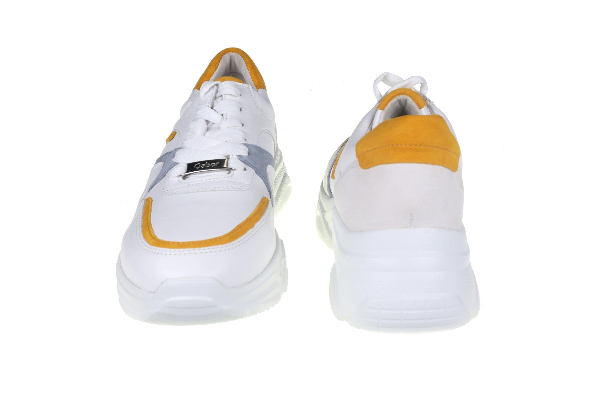 Damessneaker met veters '43.470.23' wit combi - ChaplinshoesDamessneaker met veters '43.470.23' wit combiGabor