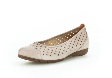 '44.169.12' women's perforated ballerina pump - Grey - Chaplinshoes'44.169.12' women's perforated ballerina pump - GreyGabor