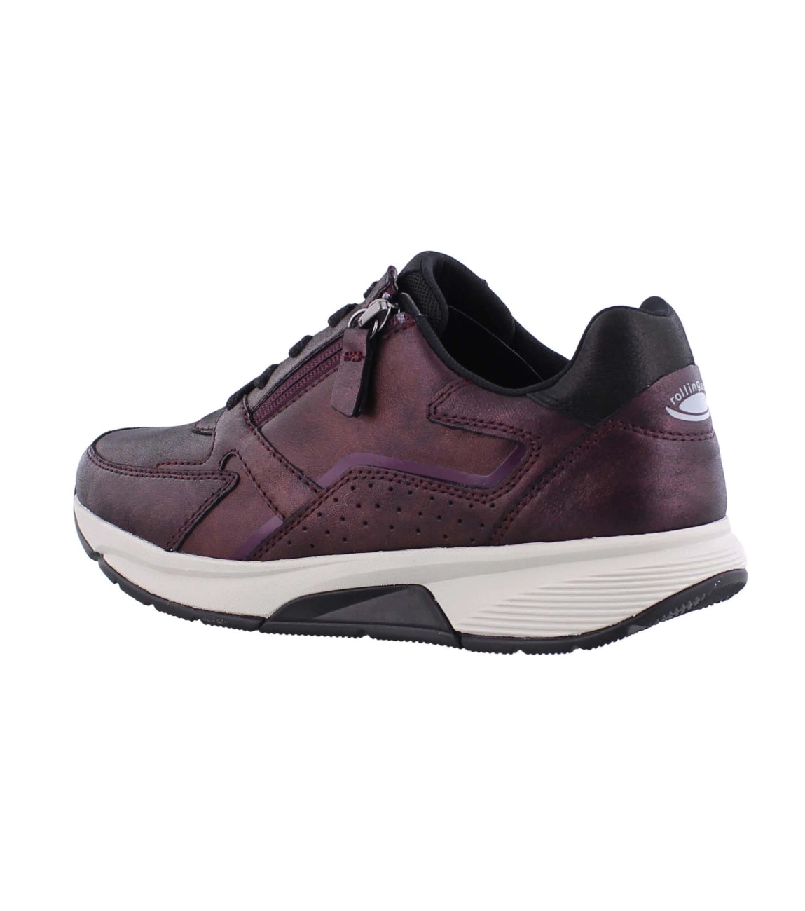 '56.878.88' women's walking rolling lace-up shoes -  Bordeaux red