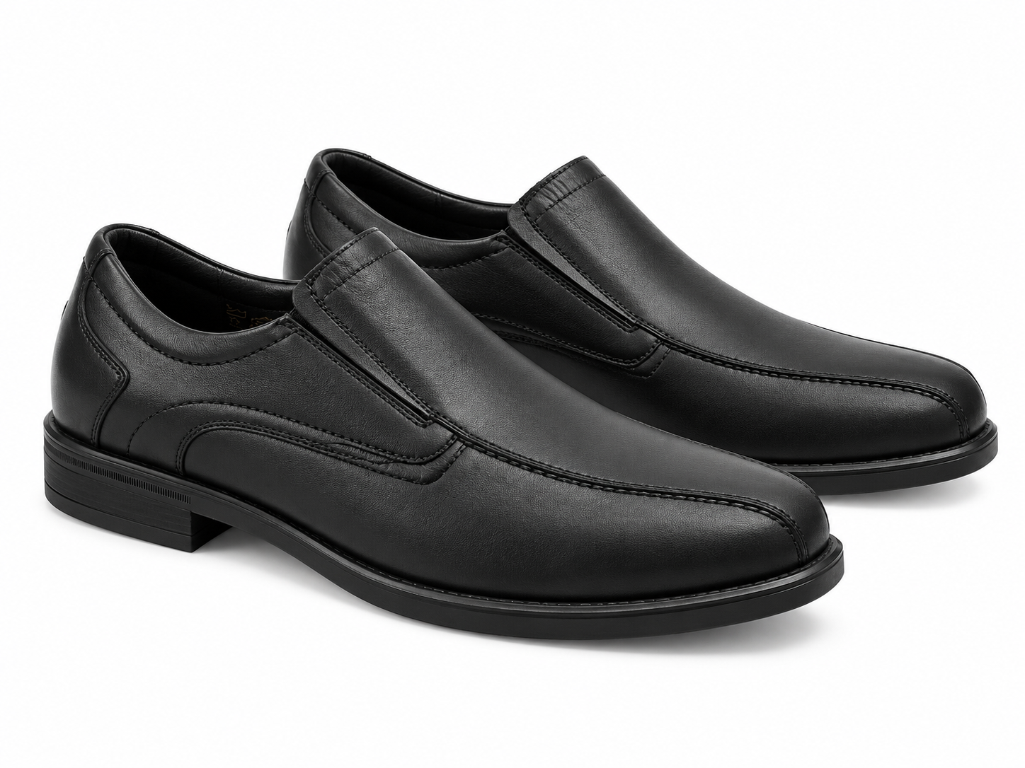 'Kuno'-herenloafer met zeer brede pasvorm (K) - Zwart