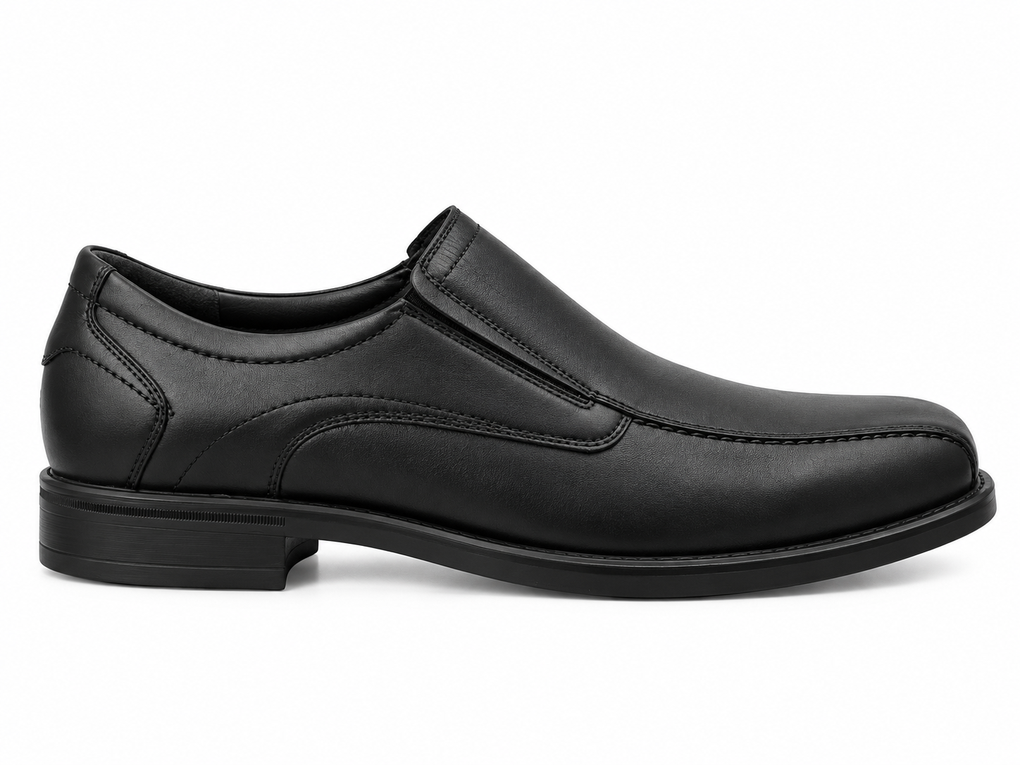'Kuno'-herenloafer met zeer brede pasvorm (K) - Zwart