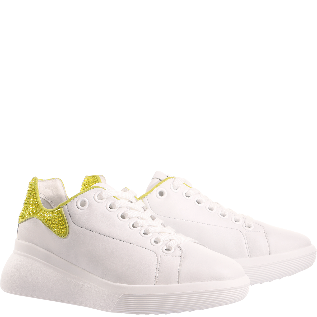 'Sparks' women's lace-up sneaker - White