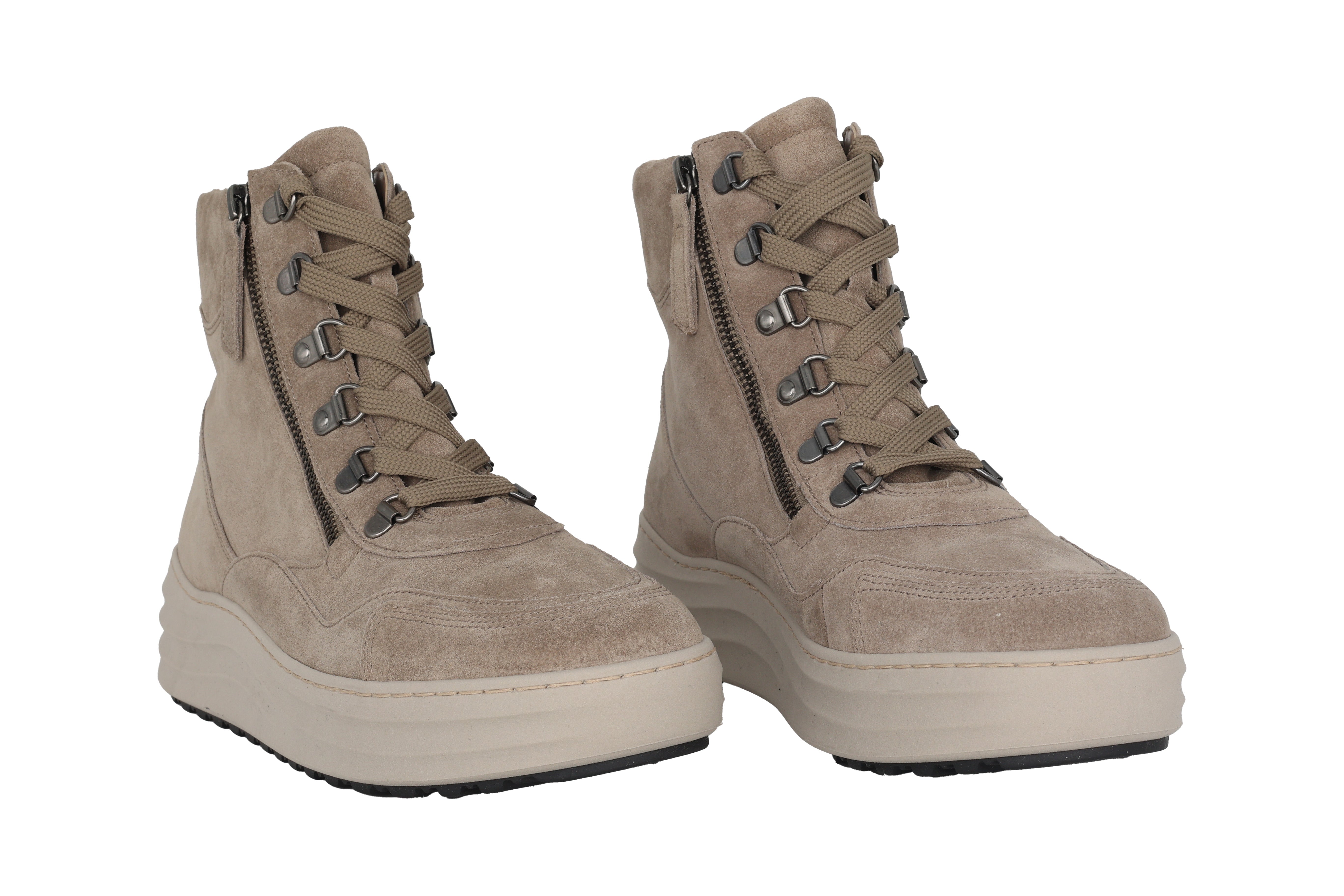 '76.568.39' bota de mujer con forro cálido y cordones - Gris