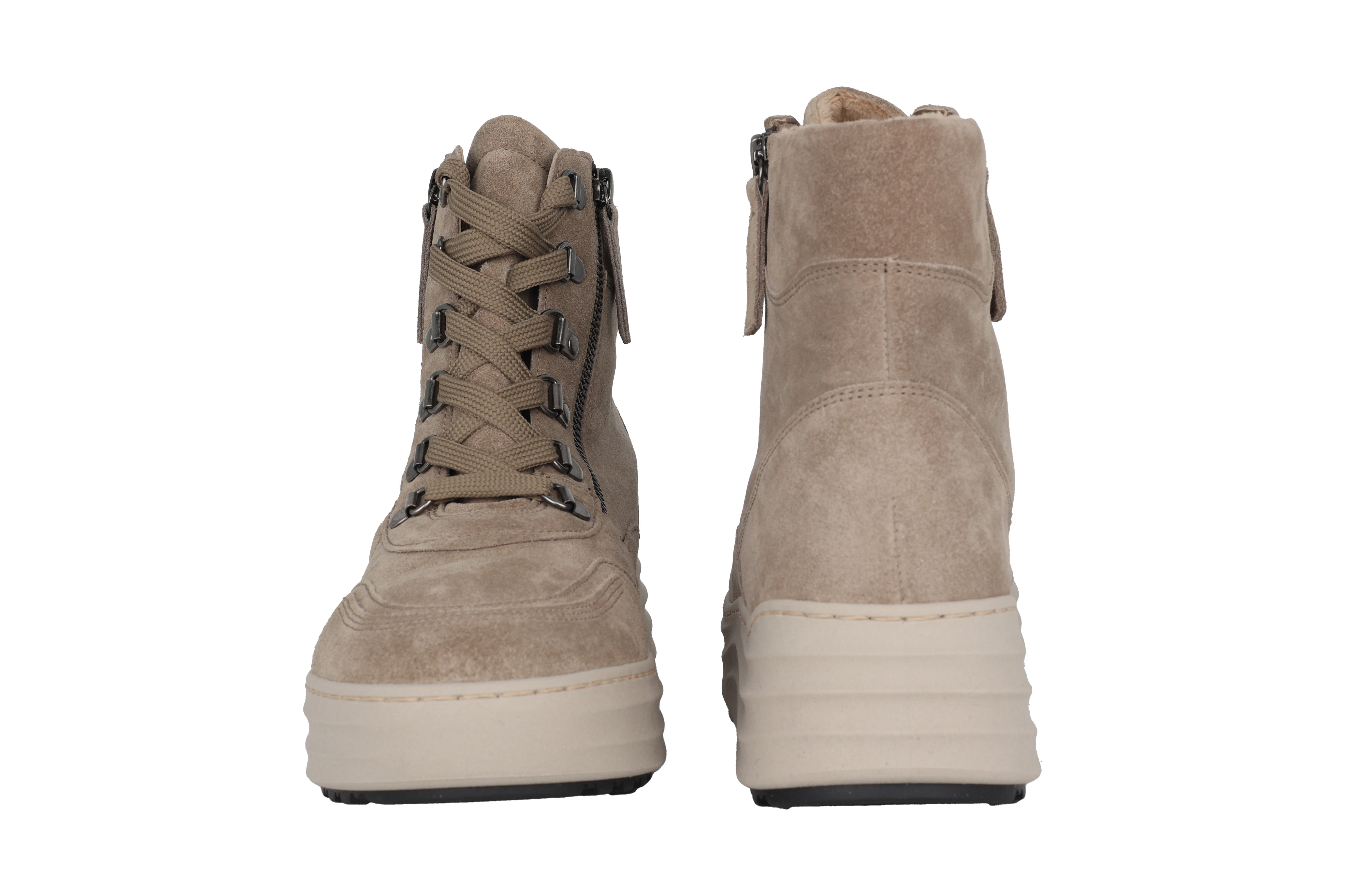 '76.568.39' bota de mujer con forro cálido y cordones - Gris