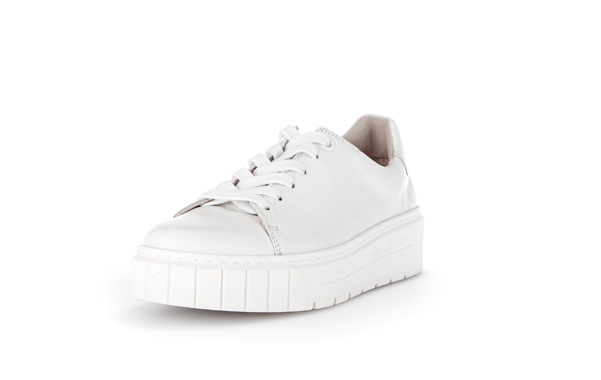Sneaker stringata da donna con vestibilità ampia (H) '76.410.50' - Bianco