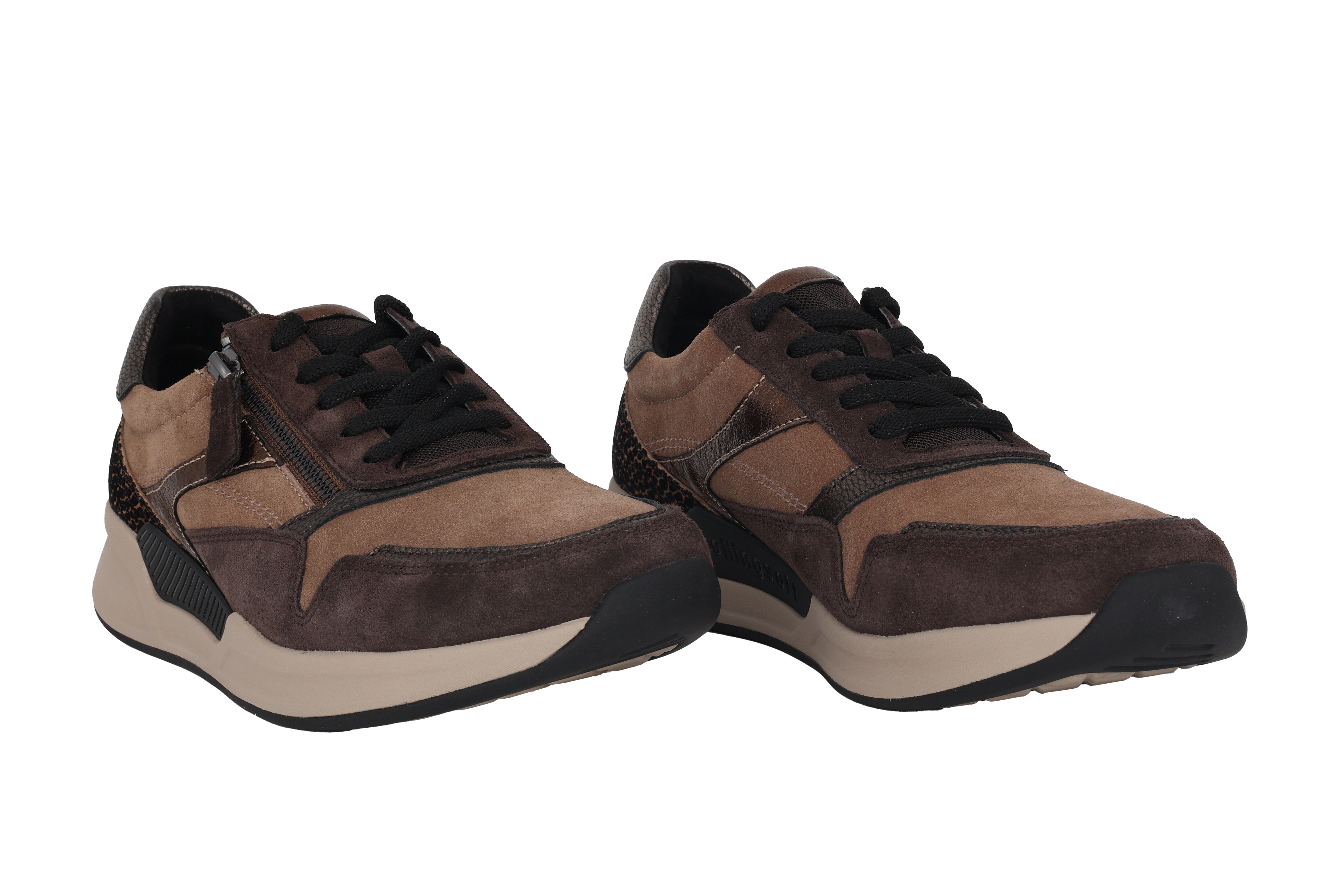 Rollende damessneaker '76.957.45' - Bruin