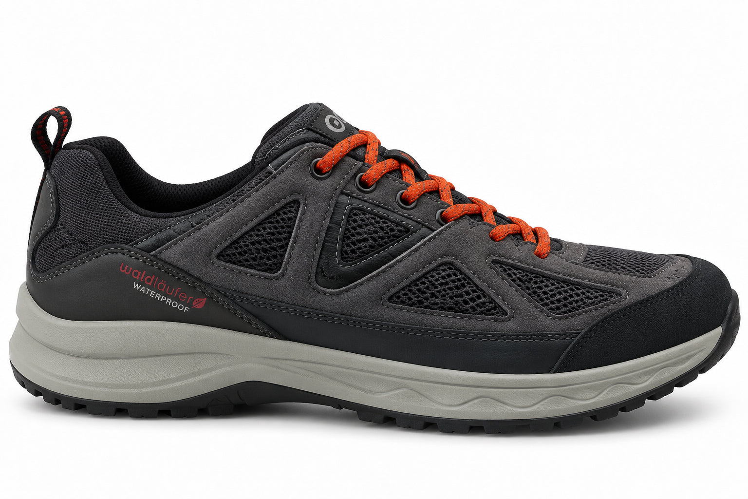 'H-Fred' herensneakers met brede pasvorm (H) - grijs