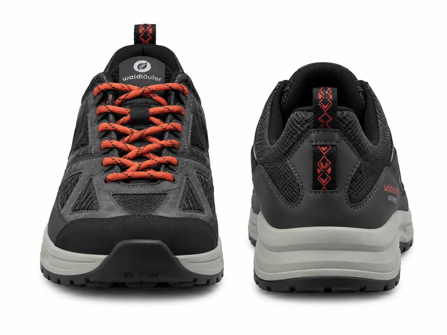 'H-Fred' herensneakers met brede pasvorm (H) - grijs