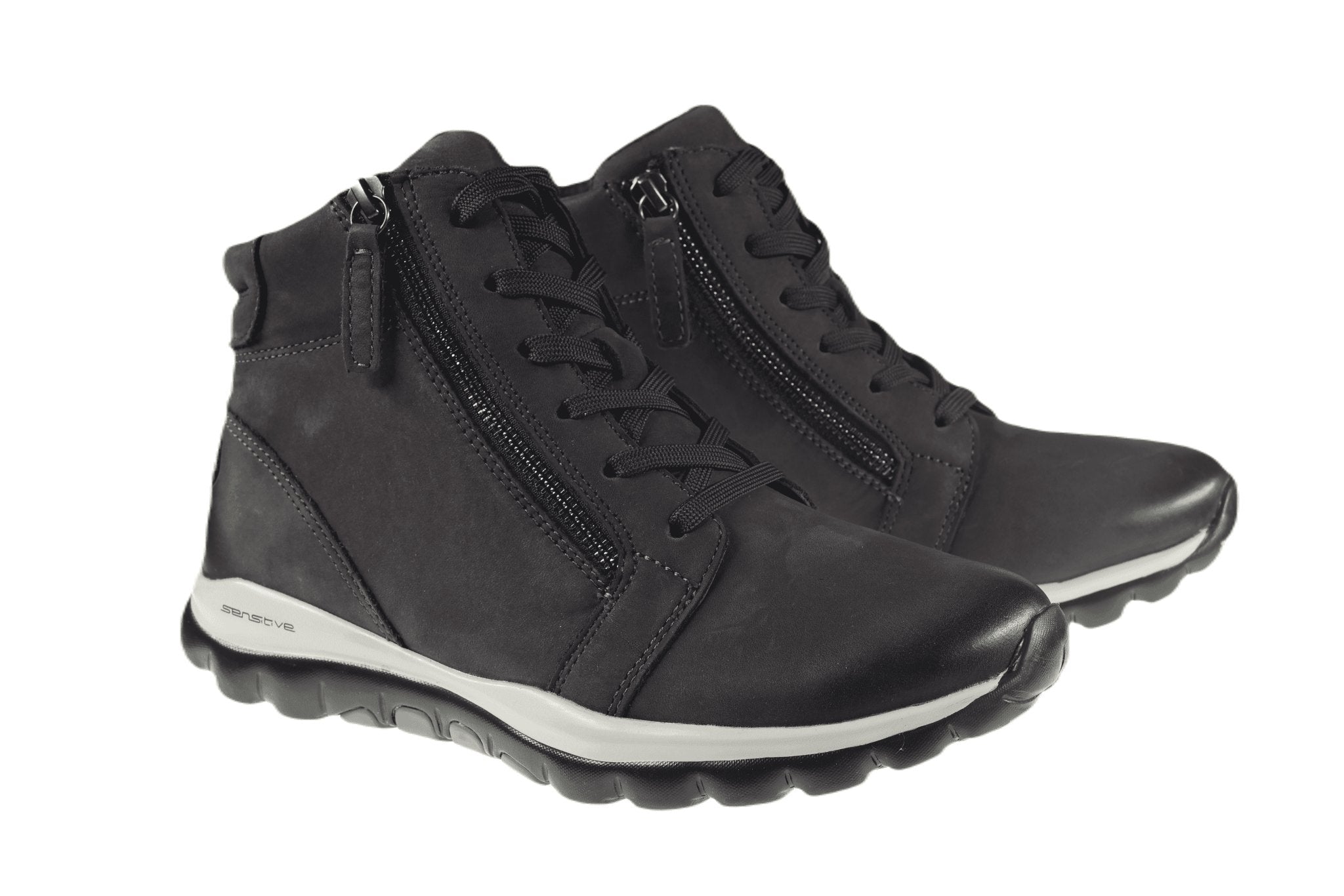 '76.868.39' women's walking lace - zip rolling boot - Grey - Chaplinshoes'76.868.39' women's walking lace - zip rolling boot - GreyGabor