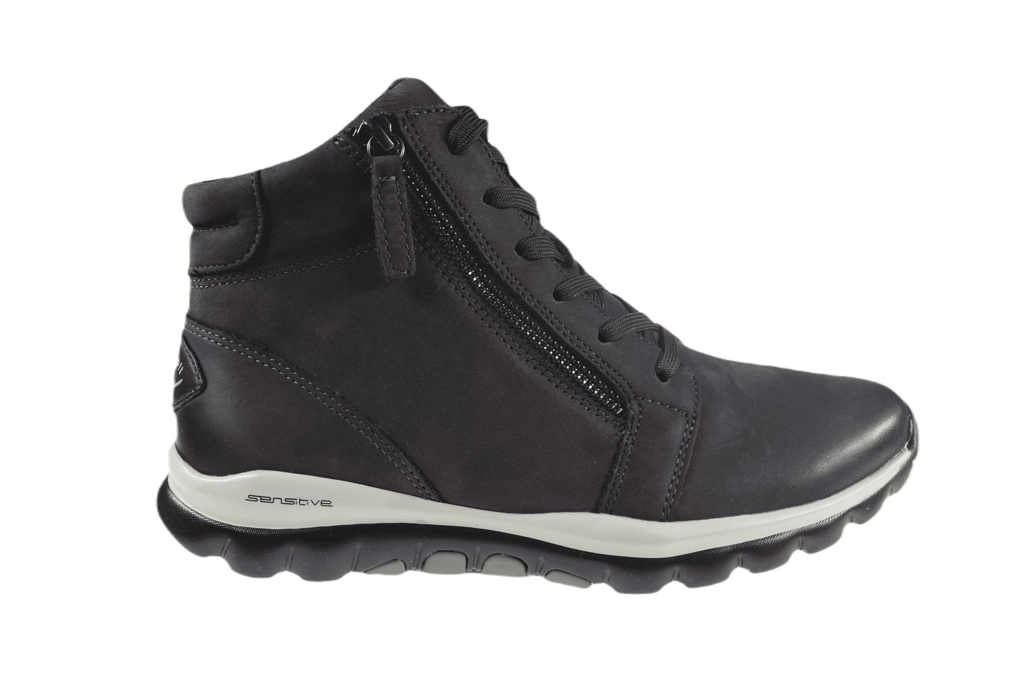 '76.868.39' women's walking lace - zip rolling boot - Grey - Chaplinshoes'76.868.39' women's walking lace - zip rolling boot - GreyGabor