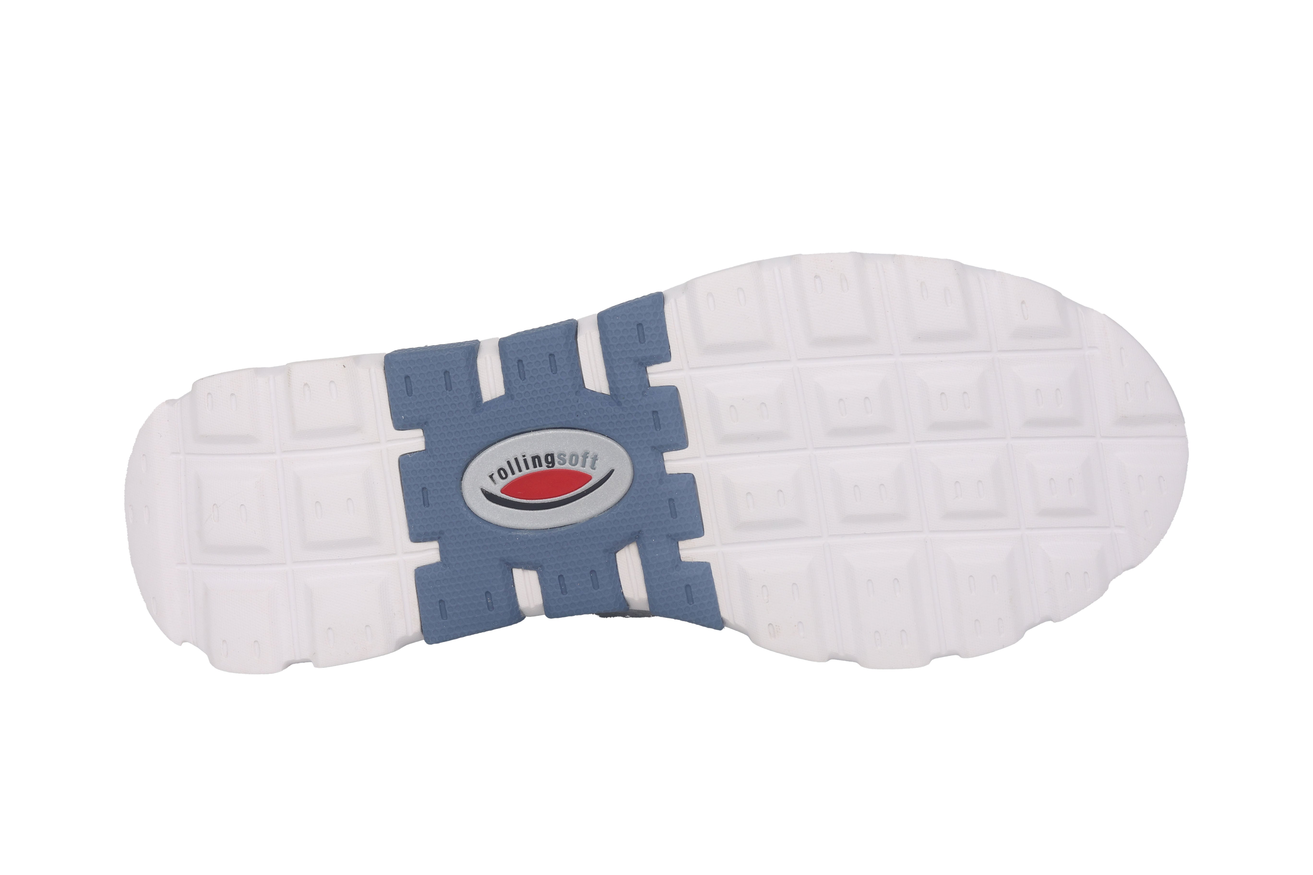 '86.989.26'  women's waterproof walking rolling lace-up shoe - Blue