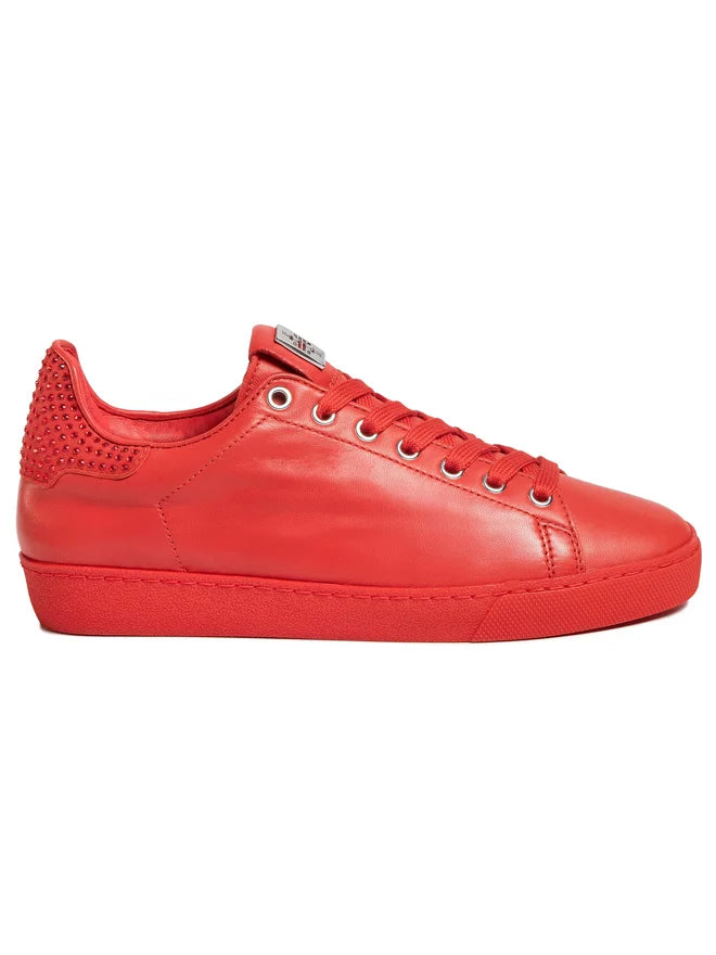 Damen-Sneaker „9-100350-4000“ mit Swarovski-Kristallen – Rot