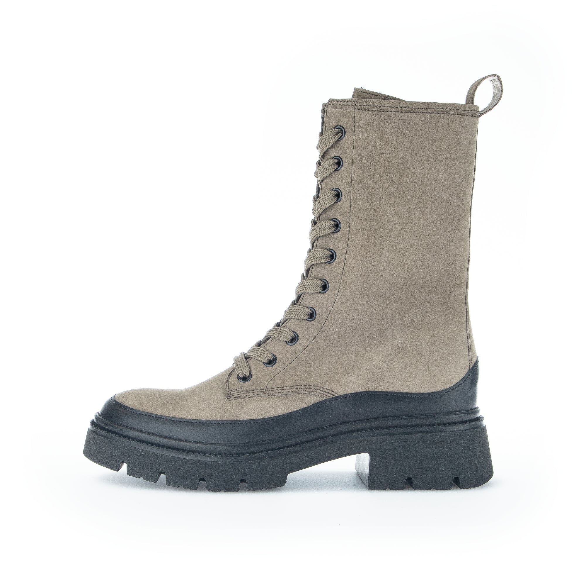 Koronkowe damskie średniej długości '91.831.11' - Botki zapinane na zamek - Zielony - ChaplinshoesKoronkowe damskie buty średniej długości '91.831.11' - Botki zapinane na zamek - GreenGabor