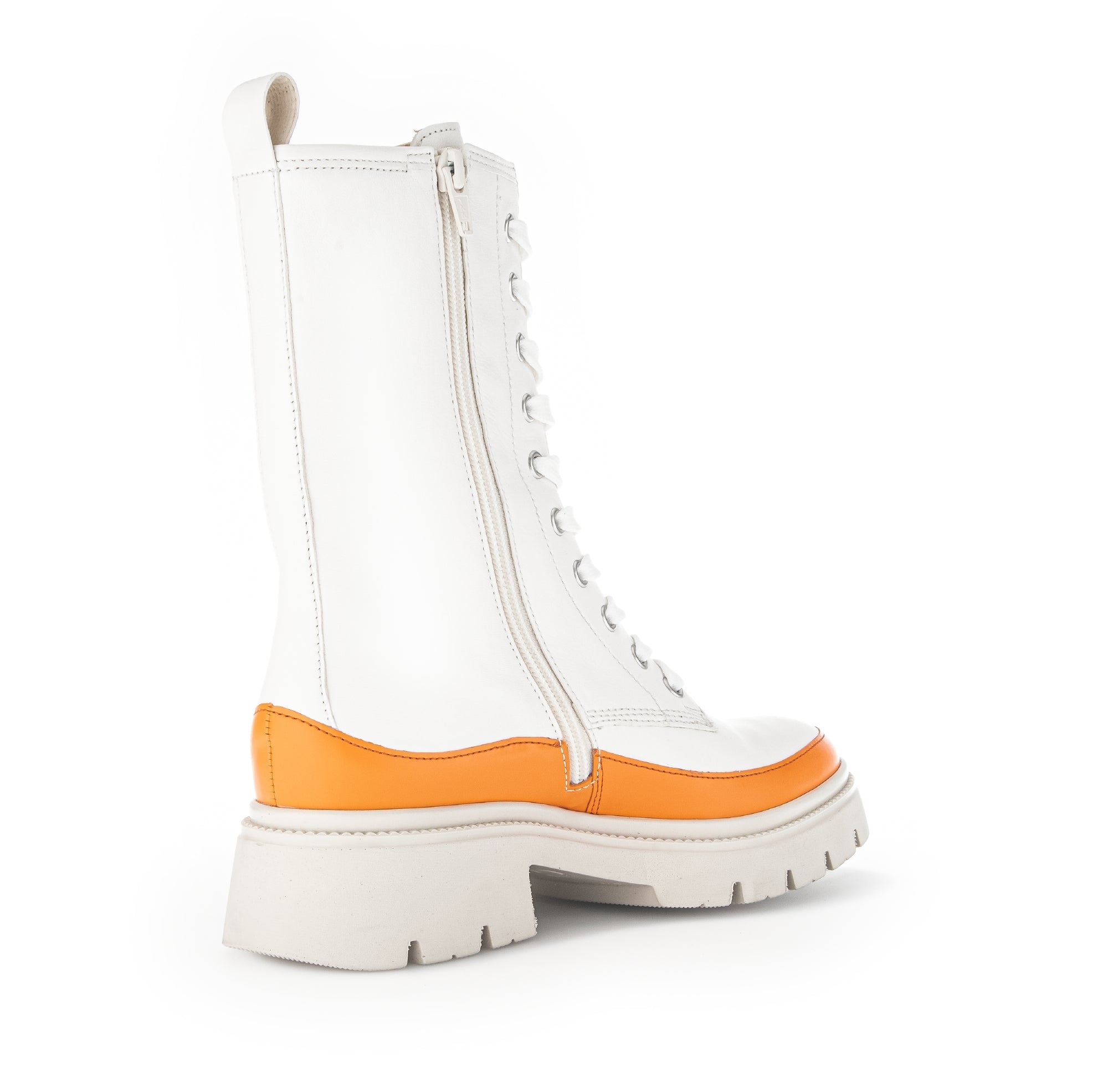 '91.831.30' women's medium long boot - white orange - Chaplinshoes'91.831.30' women's medium long boot - white orangeGabor