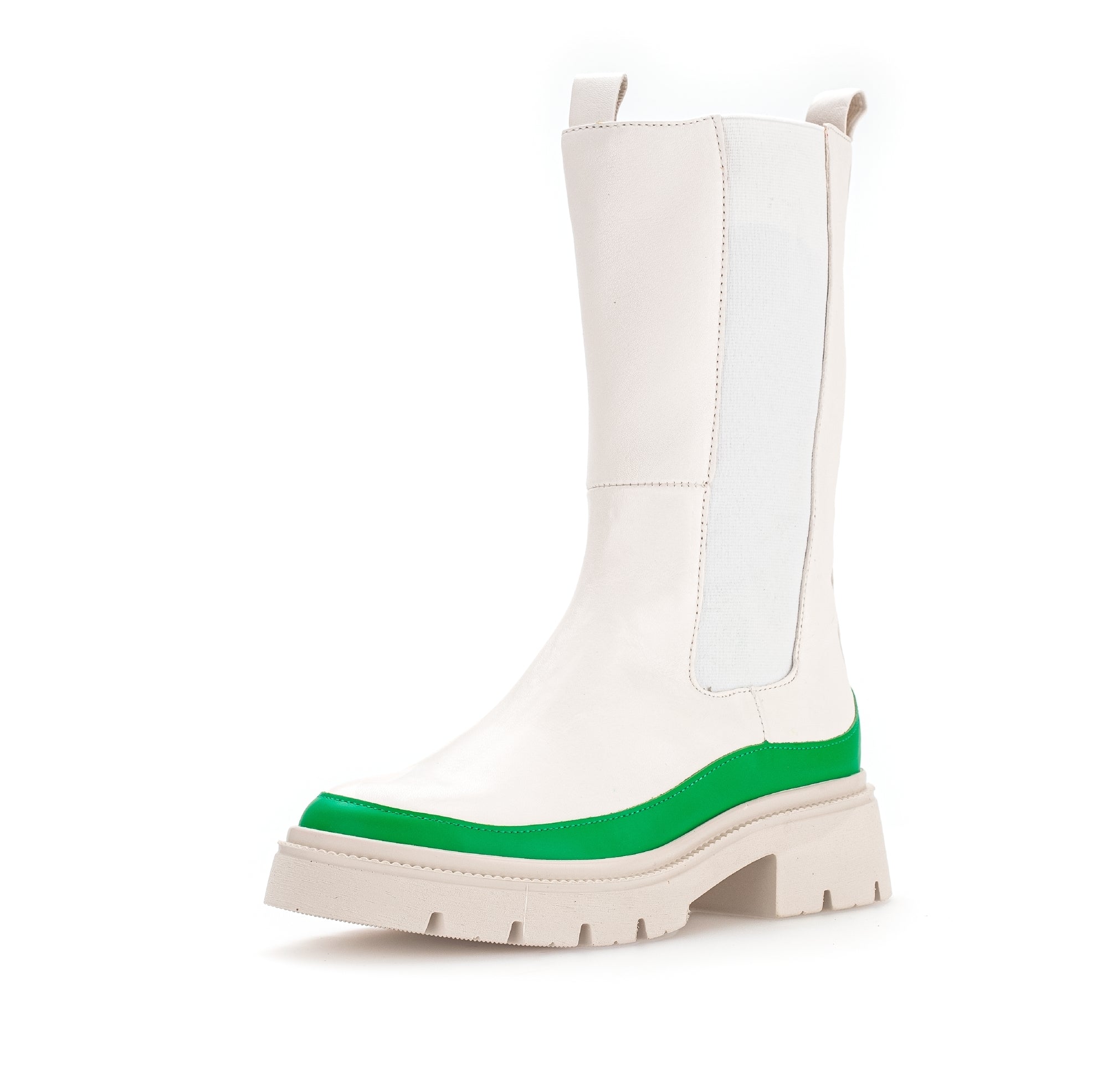 '91.834.31' women's medium long boot - White green mix - Chaplinshoes'91.834.31' women's medium long boot - White green mixGabor