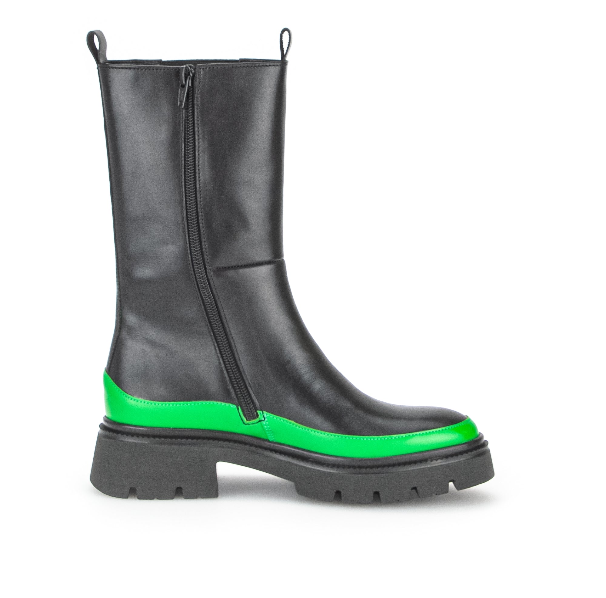 '91.834.33' women's medium long boot - Black green - Chaplinshoes'91.834.33' women's medium long boot - Black greenGabor