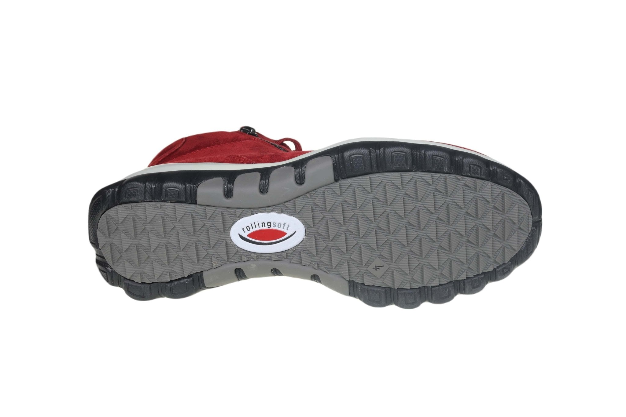 '96.868.38' women's walking rolling lace - zip boot - Red - Chaplinshoes'96.868.38' women's walking rolling lace - zip boot - RedGabor