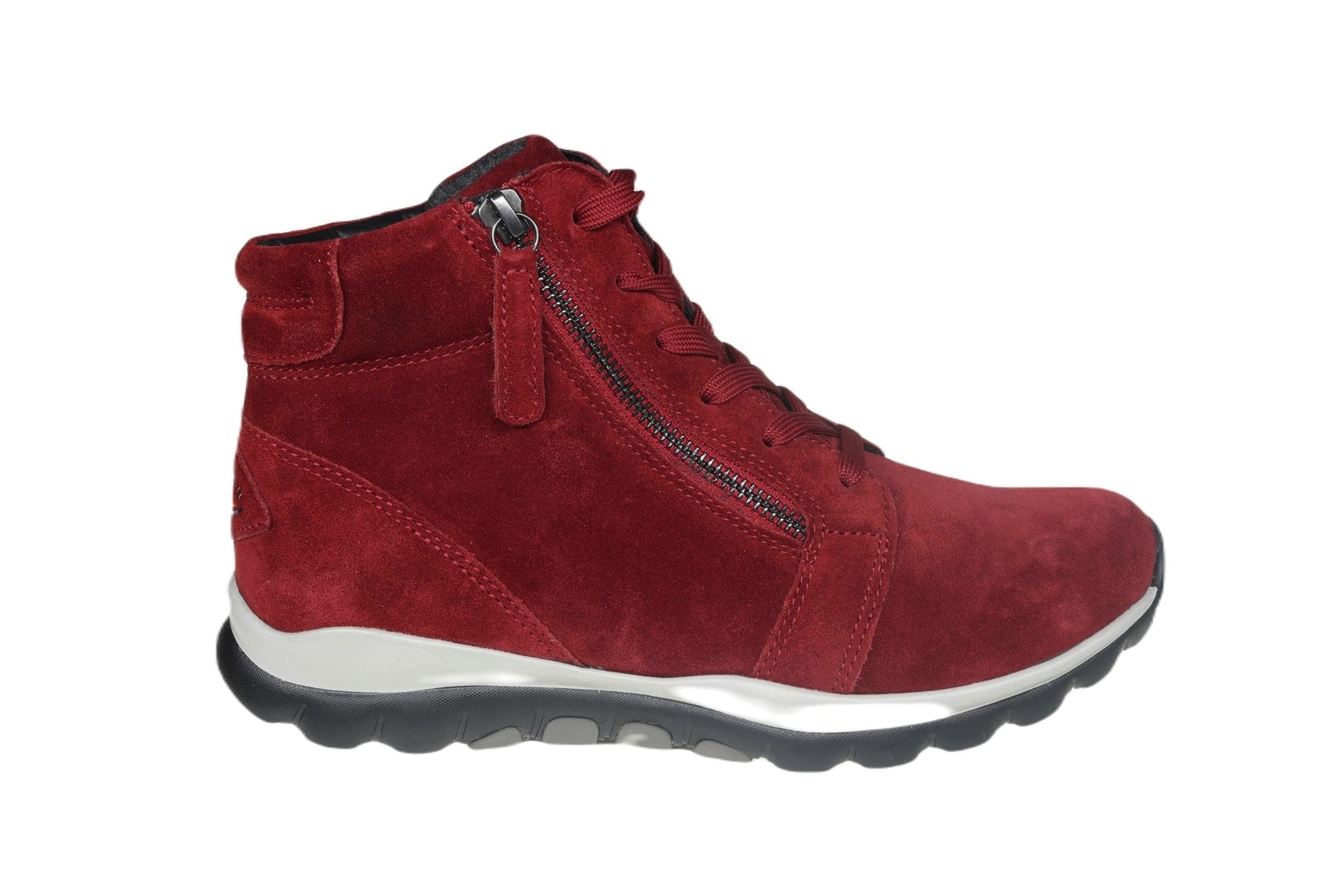 '96.868.38' women's walking rolling lace - zip boot - Red - Chaplinshoes'96.868.38' women's walking rolling lace - zip boot - RedGabor