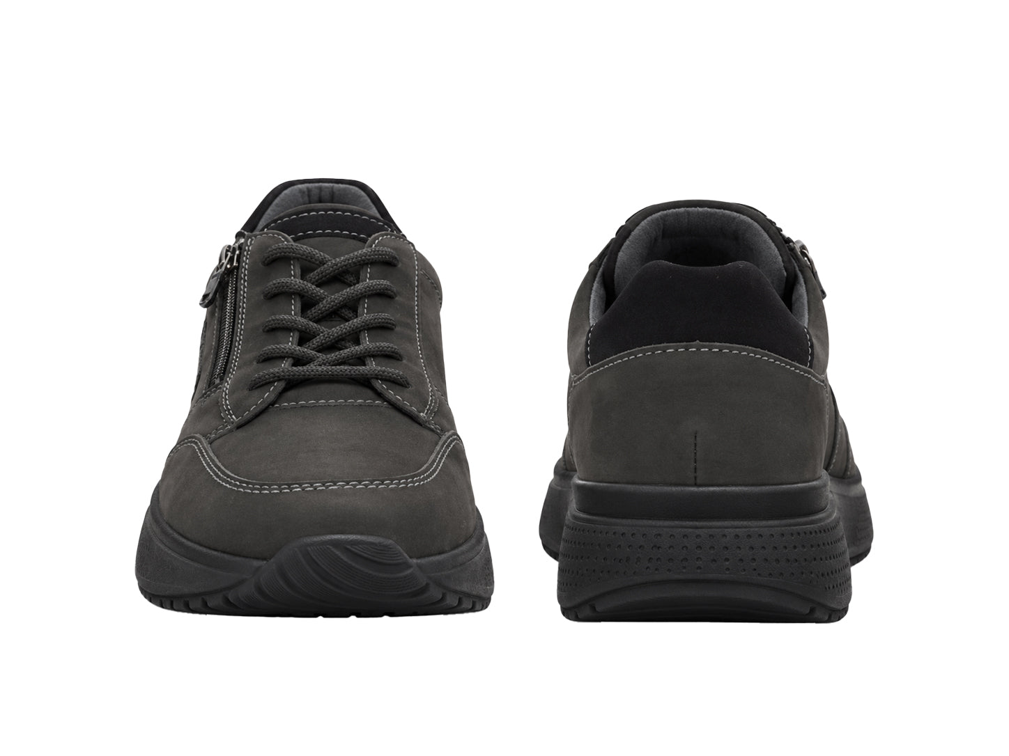 Baskets coupe large (H) pour hommes 'Heiko' - gris