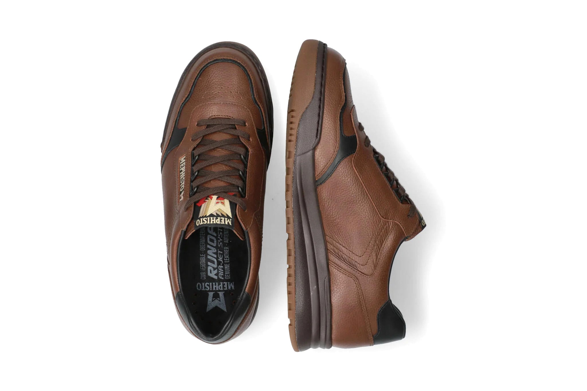 'Norwin' men's lace-up sneaker - brown