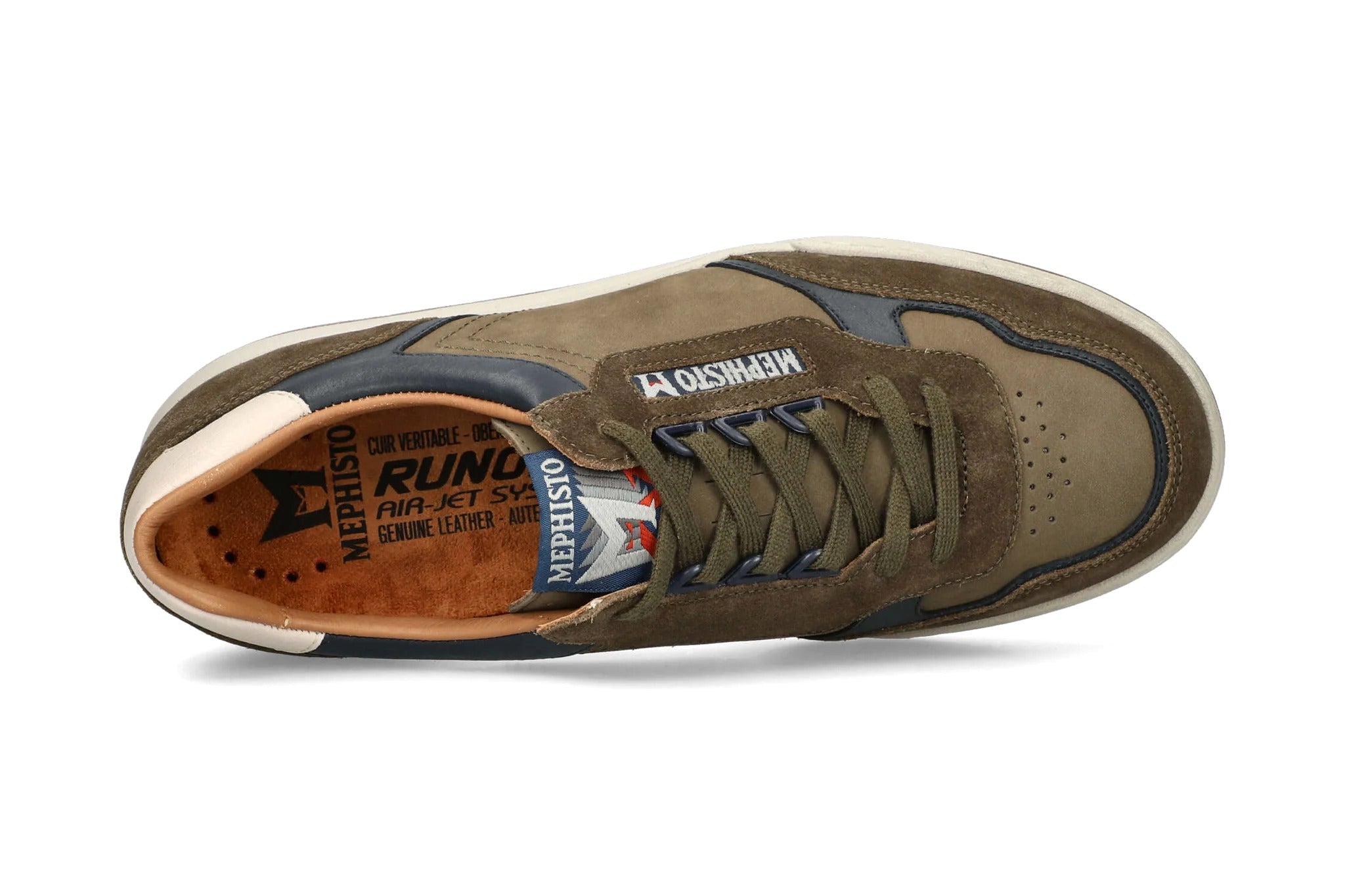 'Norwin' men's lace-up sneaker - green