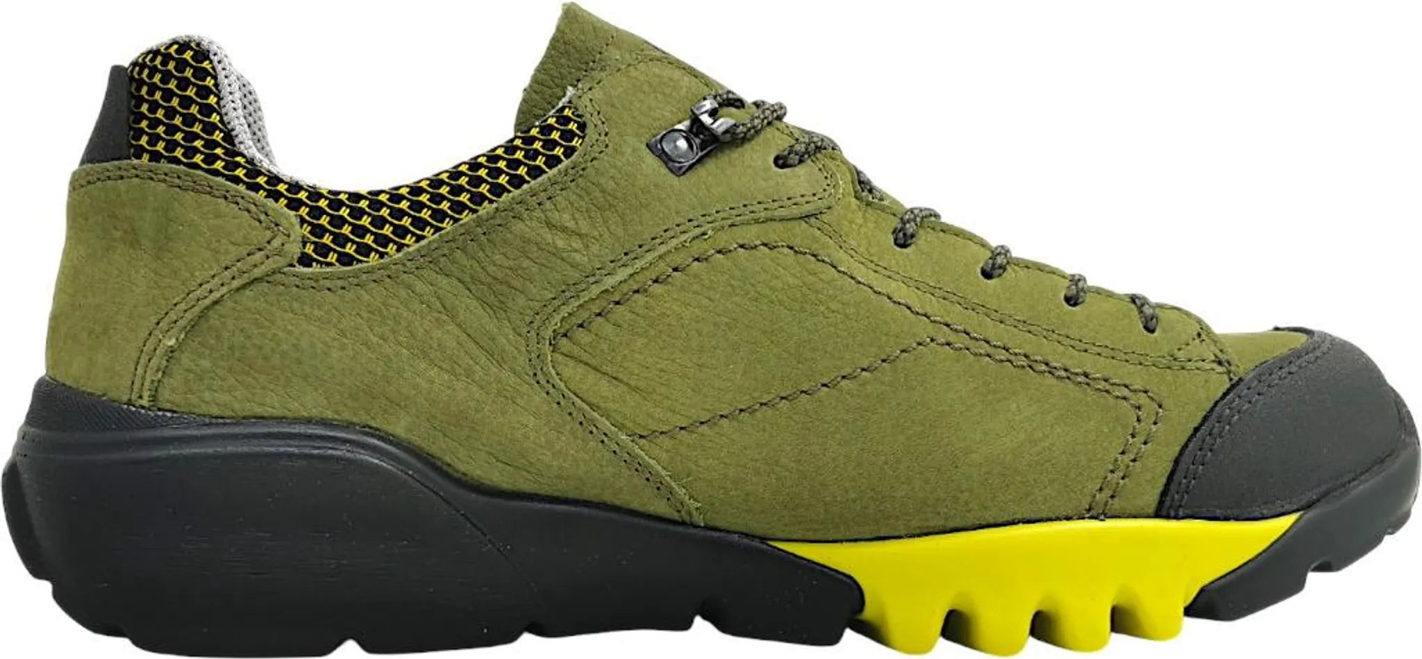 Chaussures à lacets imperméables coupe large (H) pour hommes 'H-Fritz' - Vert