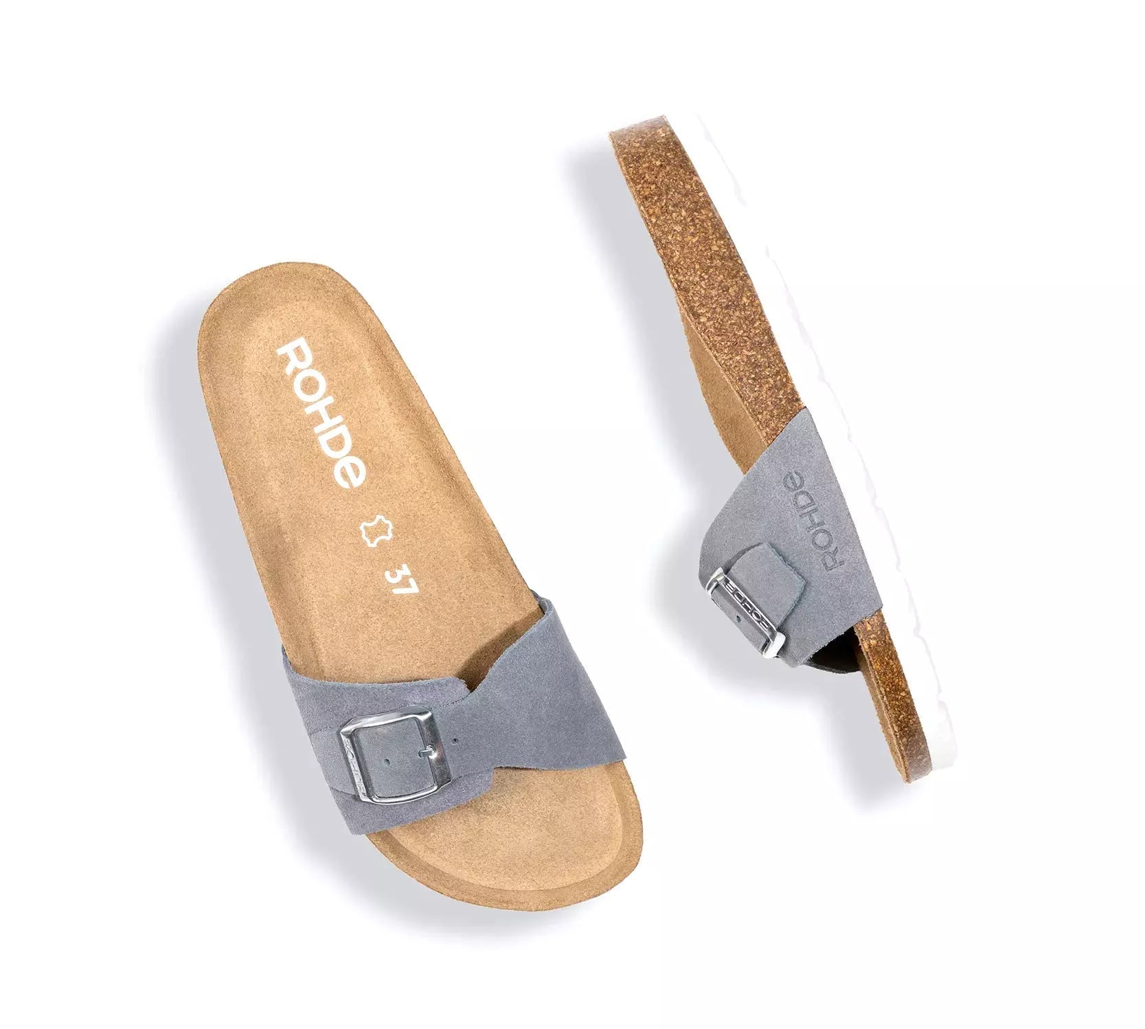 Dames outdoorsandaal 'Alba' - Grijs - ChaplinshoesDames outdoorsandaal 'Alba' - GreyRohde