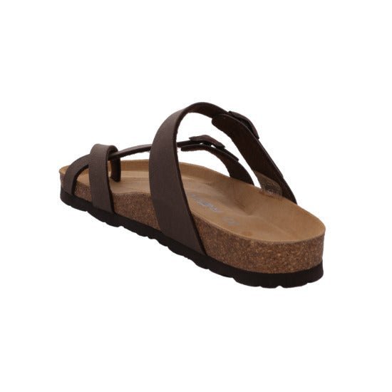 'Alba' women's toe slide sandal - brown - Chaplinshoes'Alba' women's toe slide sandal - brownRohde