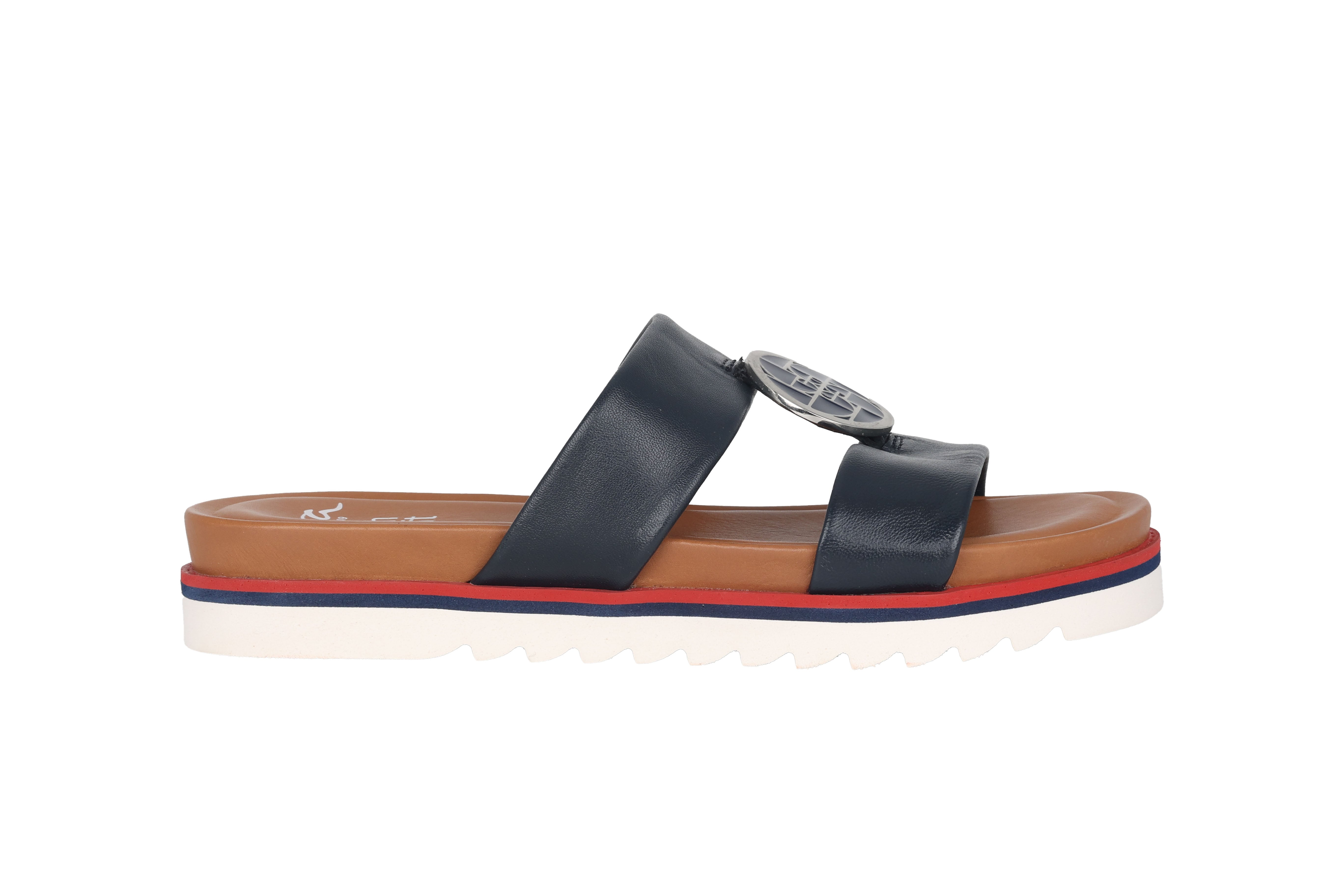 Sandalo slide da donna '12-28050-02' - blu