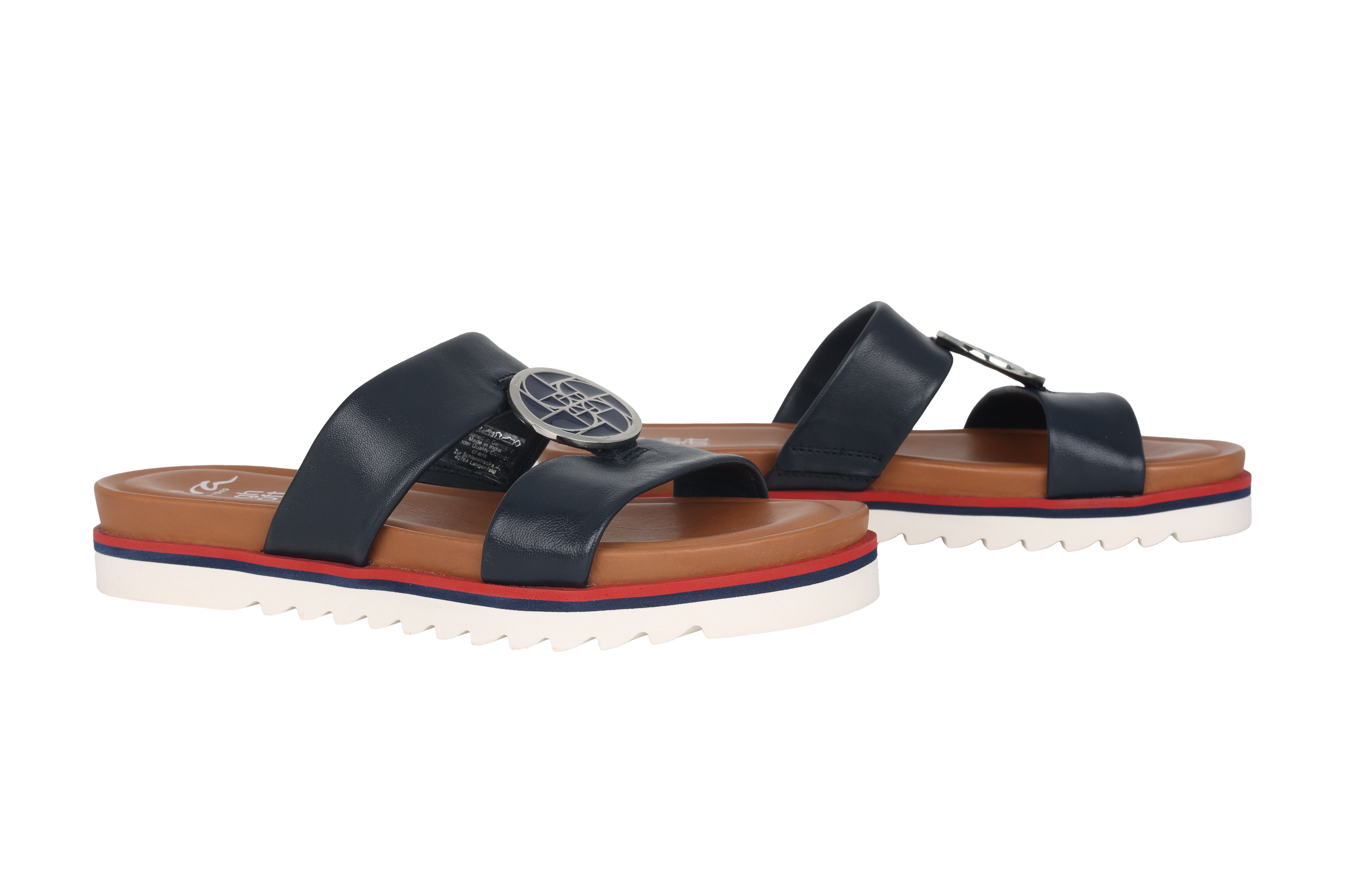 Sandalo slide da donna '12-28050-02' - blu