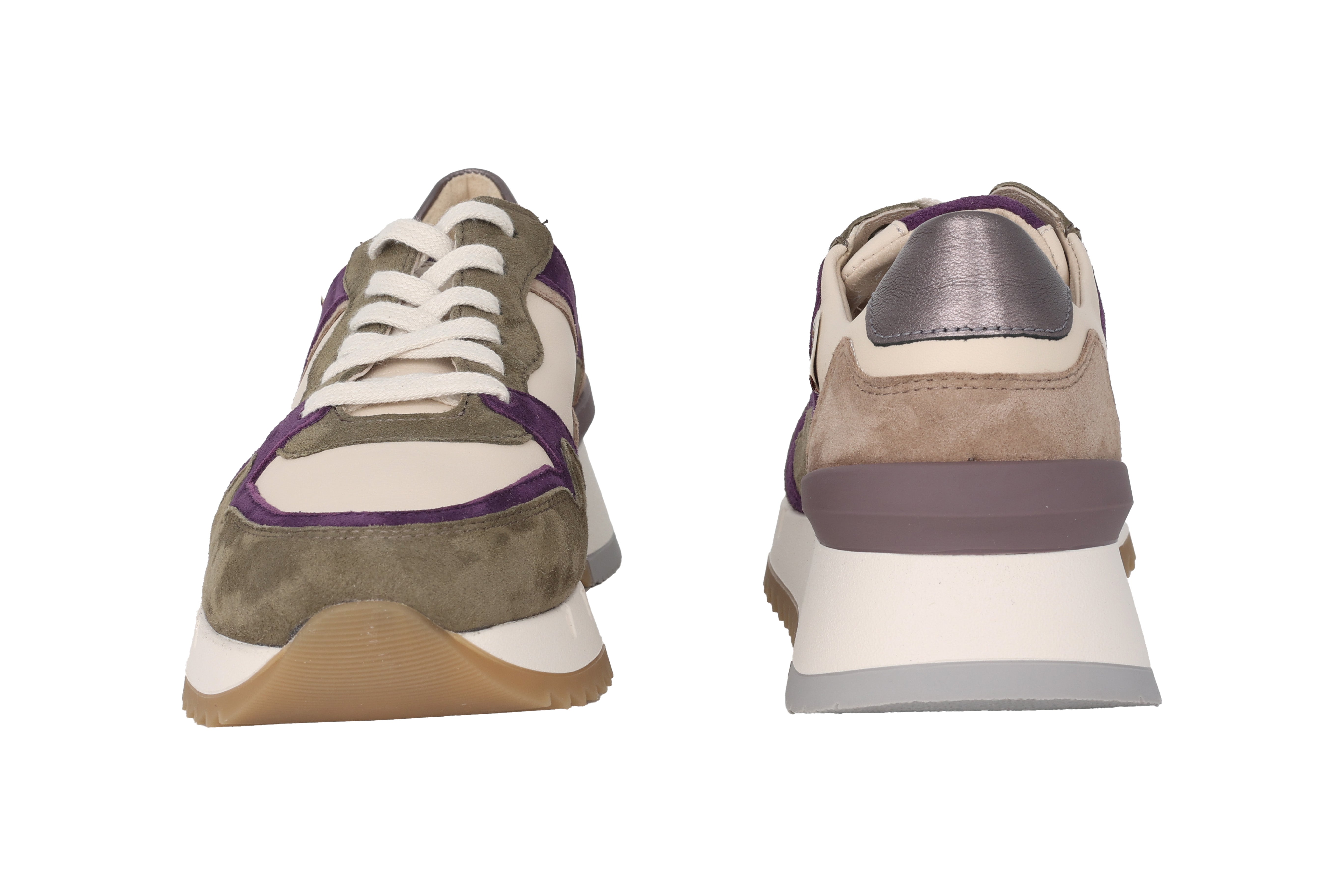 Chaussure à lacets ergonomique pour femme 'Angie' - Vert violet rose mix
