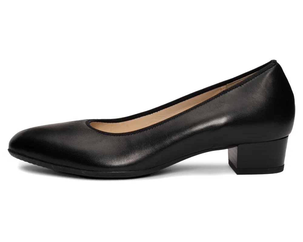 'Milano' damespomp met normale pasvorm (G) - Zwart