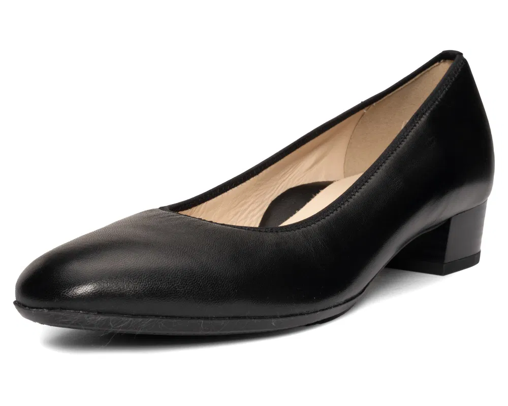 'Milano' damespomp met normale pasvorm (G) - Zwart