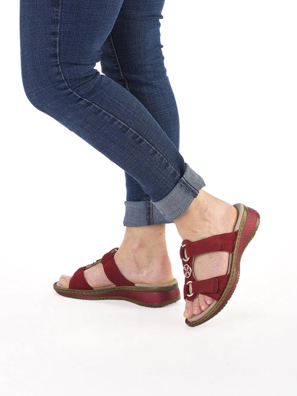 Sandale à enfiler pour femme 'Hawaii' - rouge