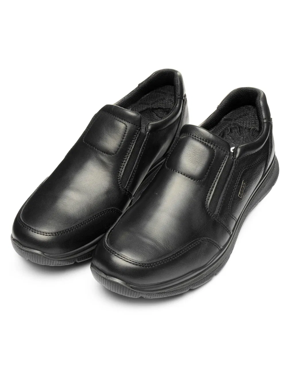 Zapato slip-on impermeable de goretex para hombre 'Benjo' - Negro