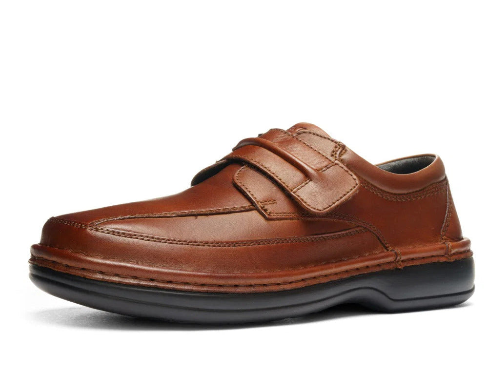 'Ben' herresko med meget bred (K) rem - Brun