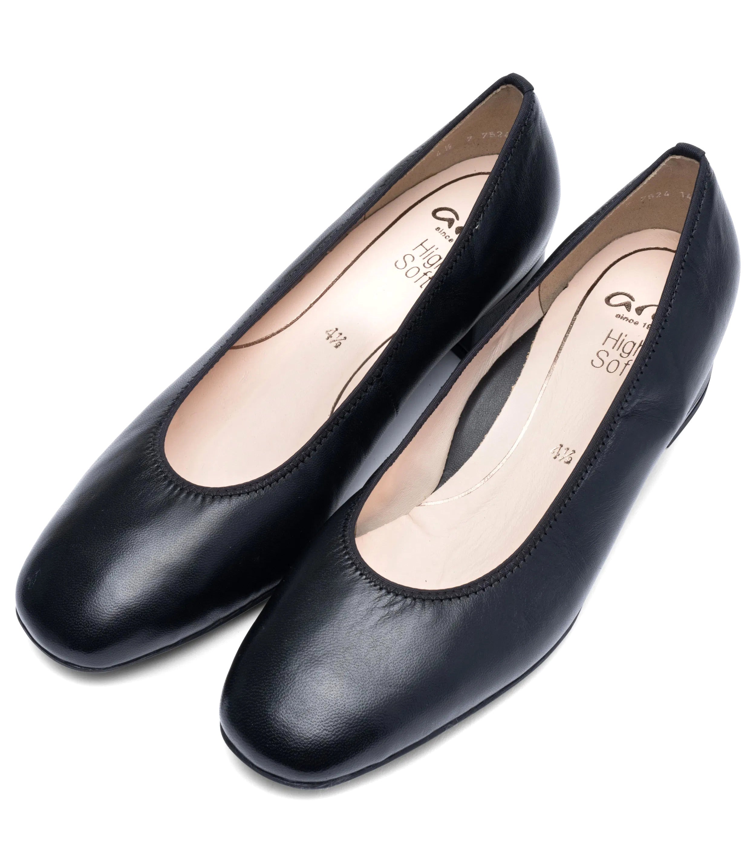 Zapatos de tacón para mujer 'Graz' de corte ancho (H) - Negro