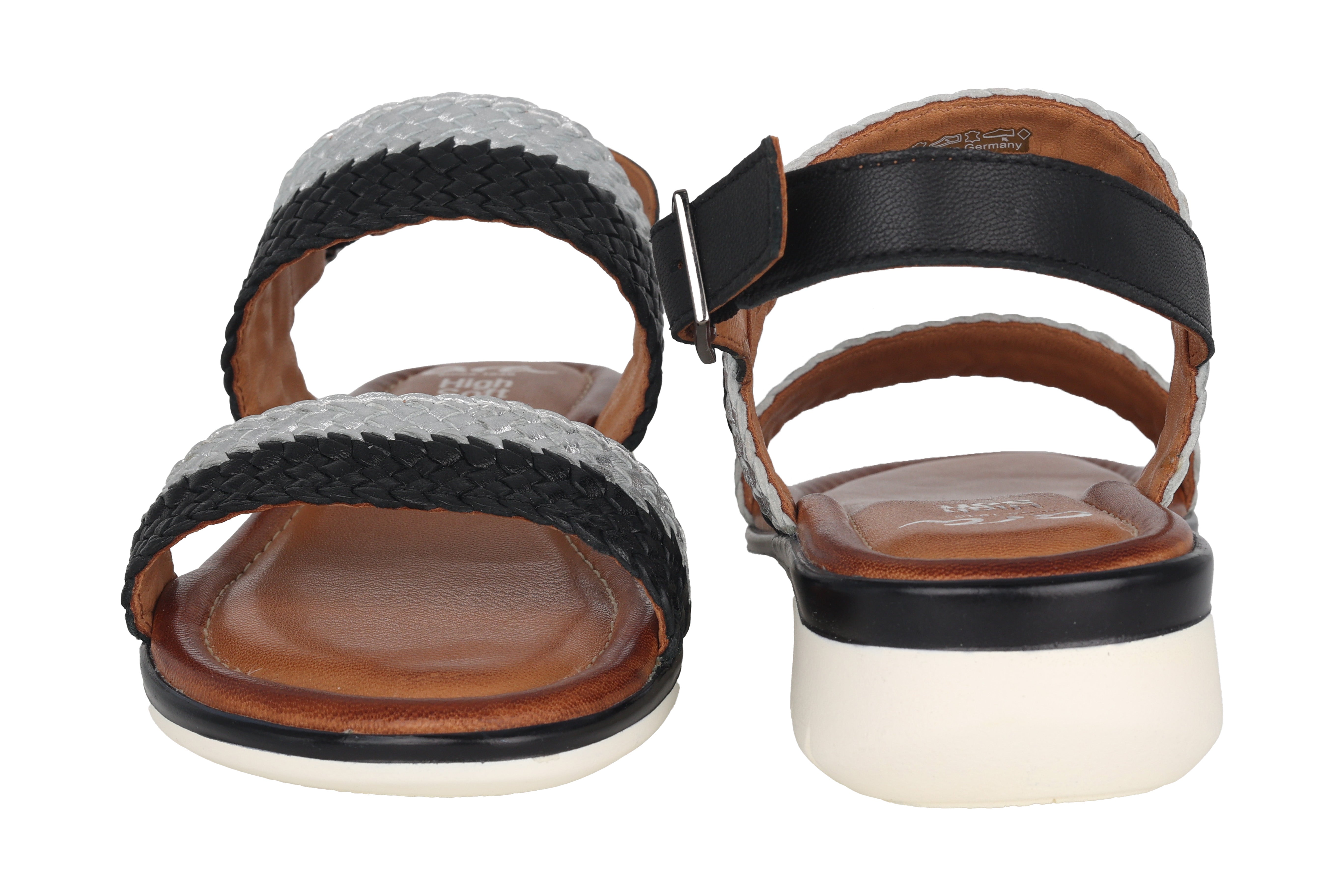 'Kreta-S' women's sandal - black/white