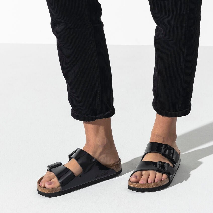 'Arizona BS' women's slide sandal - black patent - Chaplinshoes'Arizona BS' women's slide sandal - black patentBirkenstock