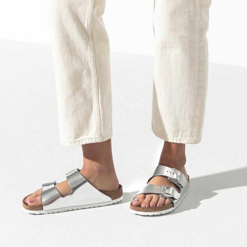 'Arizona BS' women's slide sandal - silver - Chaplinshoes'Arizona BS' women's slide sandal - silverBirkenstock