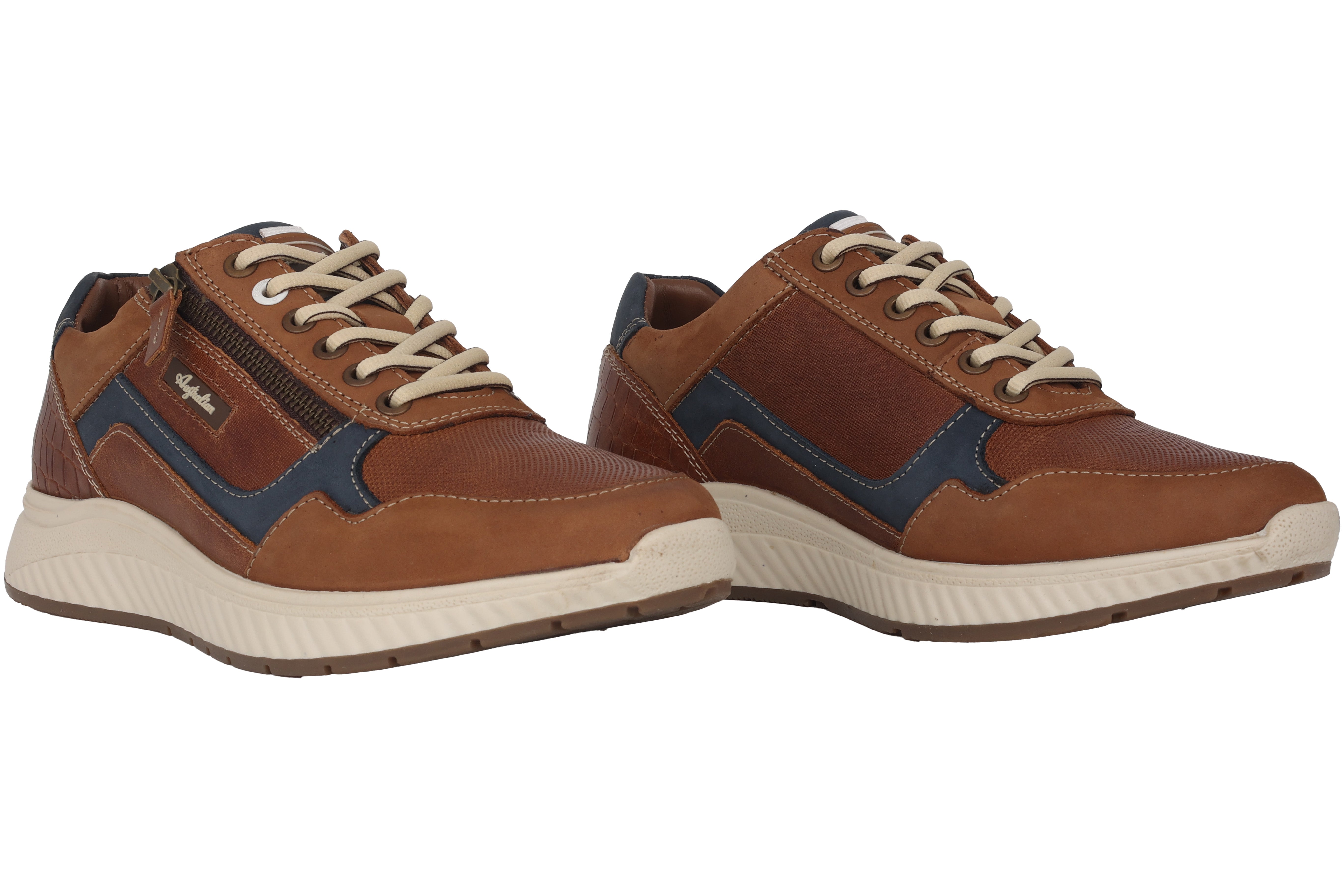 'Hatchback' men's lace-up shoes - Brown blue mix