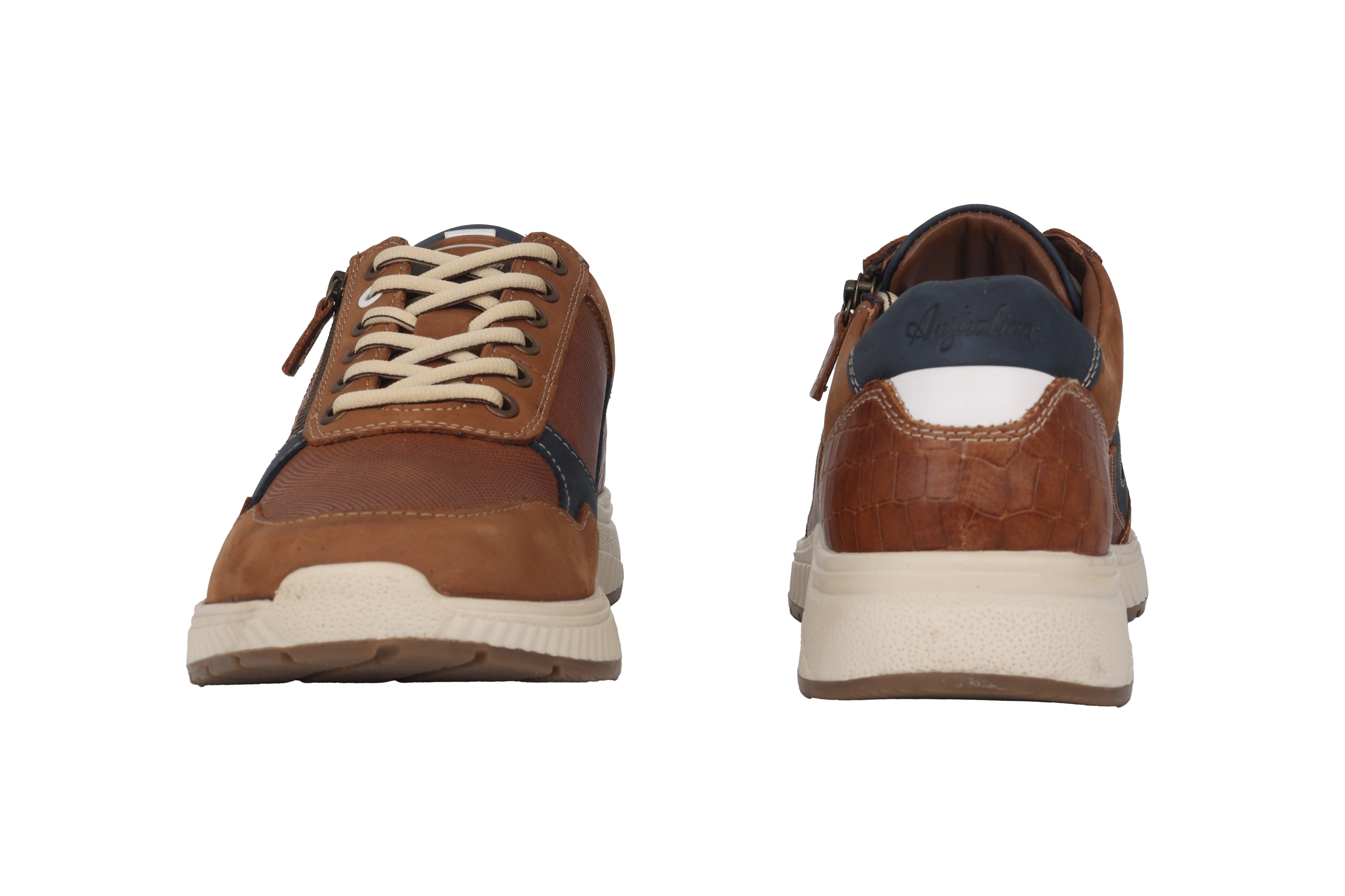 'Hatchback' men's lace-up shoes - Brown blue mix