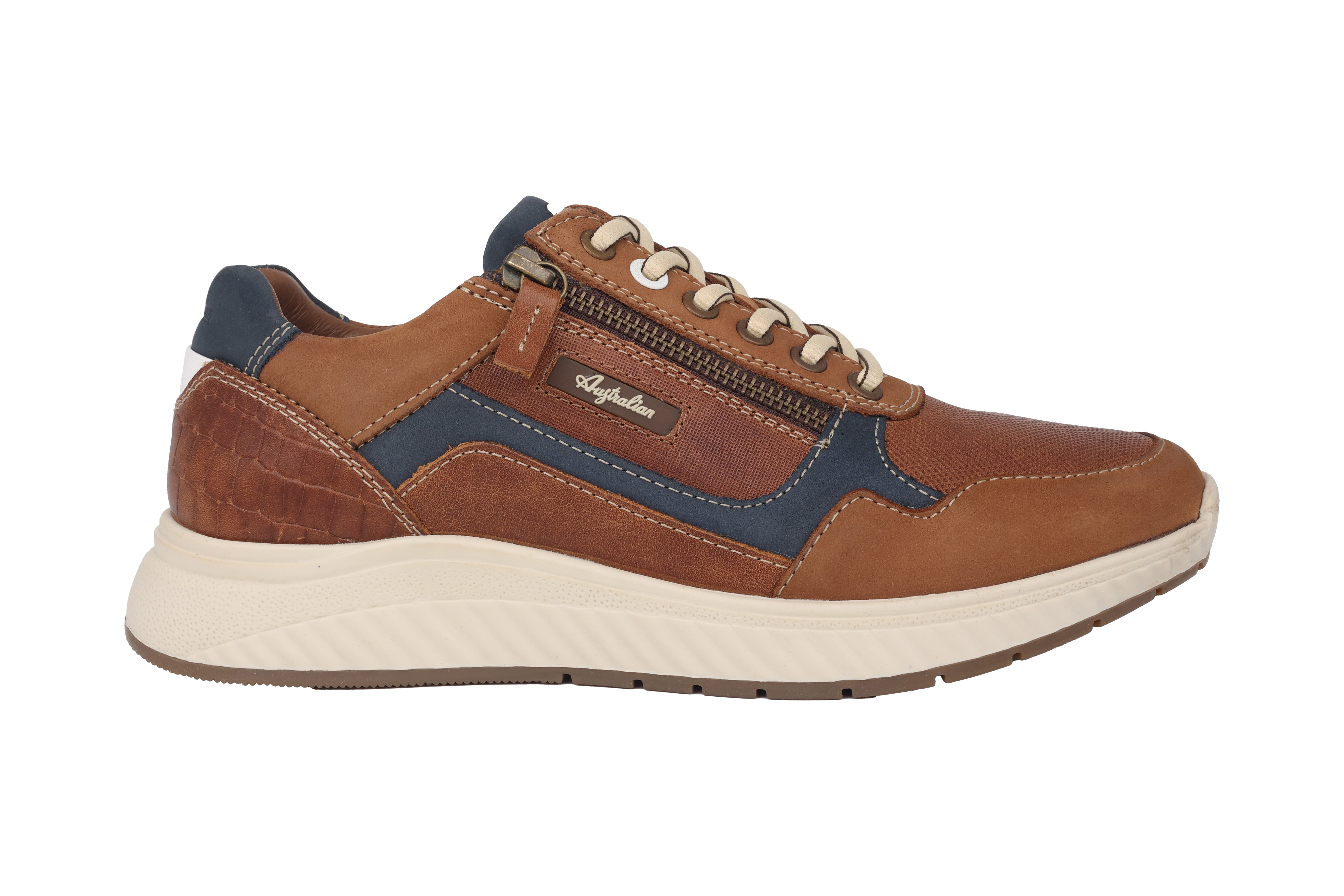 'Hatchback' men's lace-up shoes - Brown blue mix